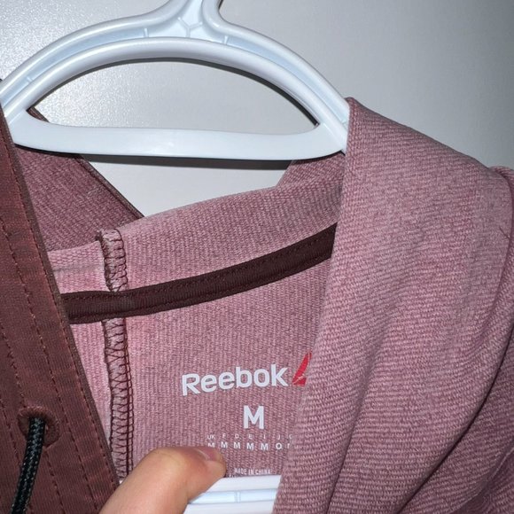 Reebok Attack Hoodie without sleeve Men M Medium Red Wine - Picture 3 of 3